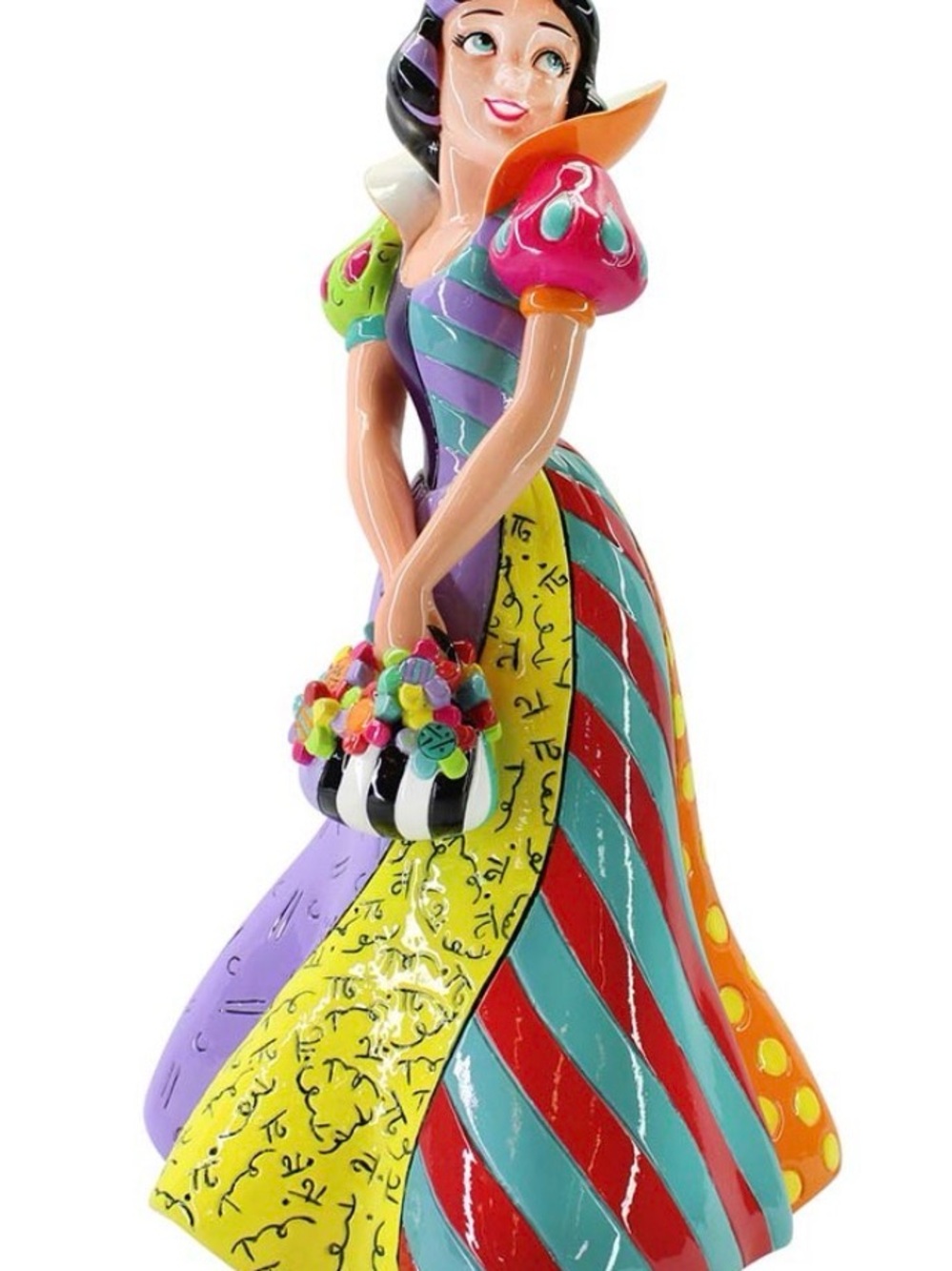 Disney Britto Snow White Figurine - Yellow, Red, Blue